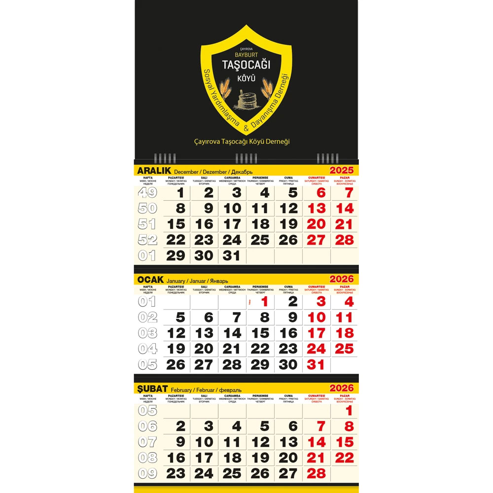 GMC-07 Büyük Boy Gemici Takvim